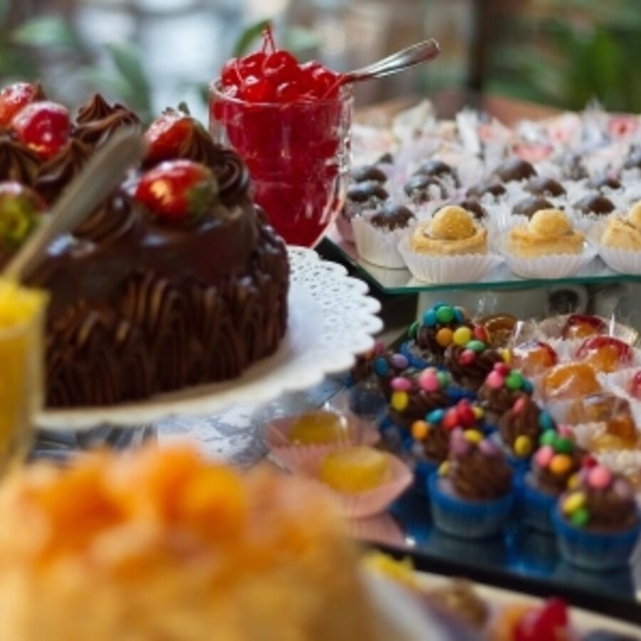 Café Colonial na Confeitaria